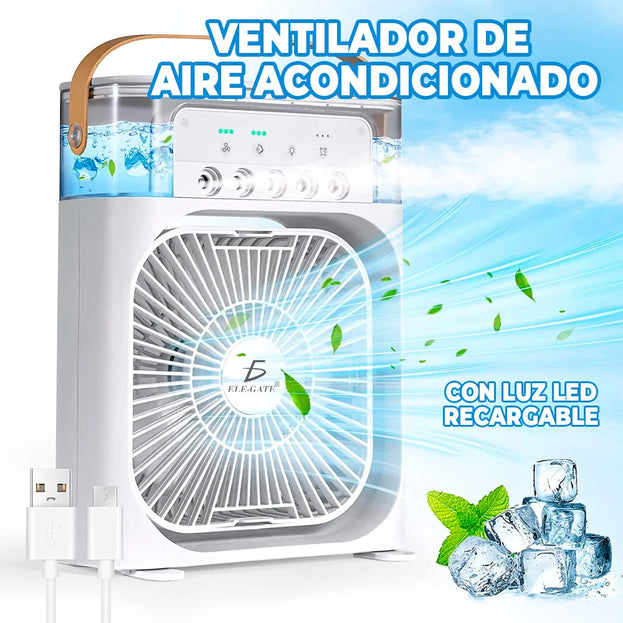 AIR COOLER©3 en 1 | Ventilador Portátil con Humidificador