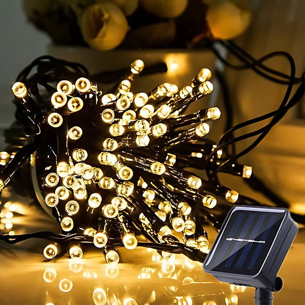 Luces de navidad con Panel Solar