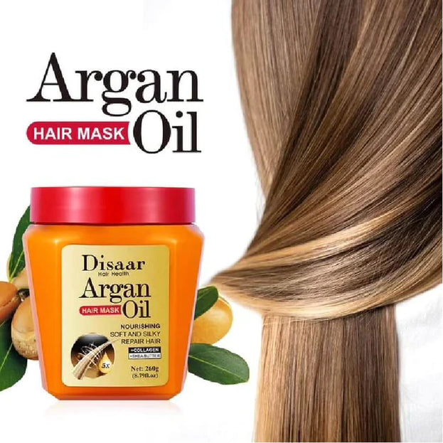 ARGAN OIL MASK + CREMA - PREPÁRATE PARA LUCIR UN CABELLO PERFECTO EN SÓLO 20 MINUTOS 😍